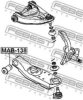 FEBEST MAB-138 Control Arm-/Trailing Arm Bush